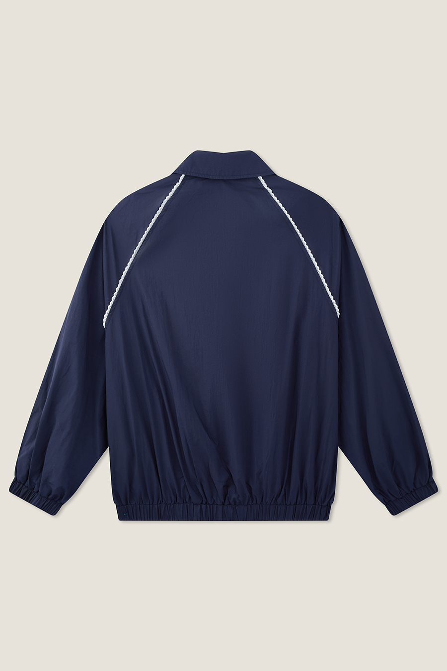 Contrast Trim Track Jacket|yescci-YESCCI.com