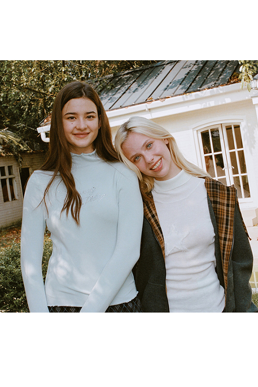 Casual Lettuce Trim High Neck Top|yescci-YESCCI.com