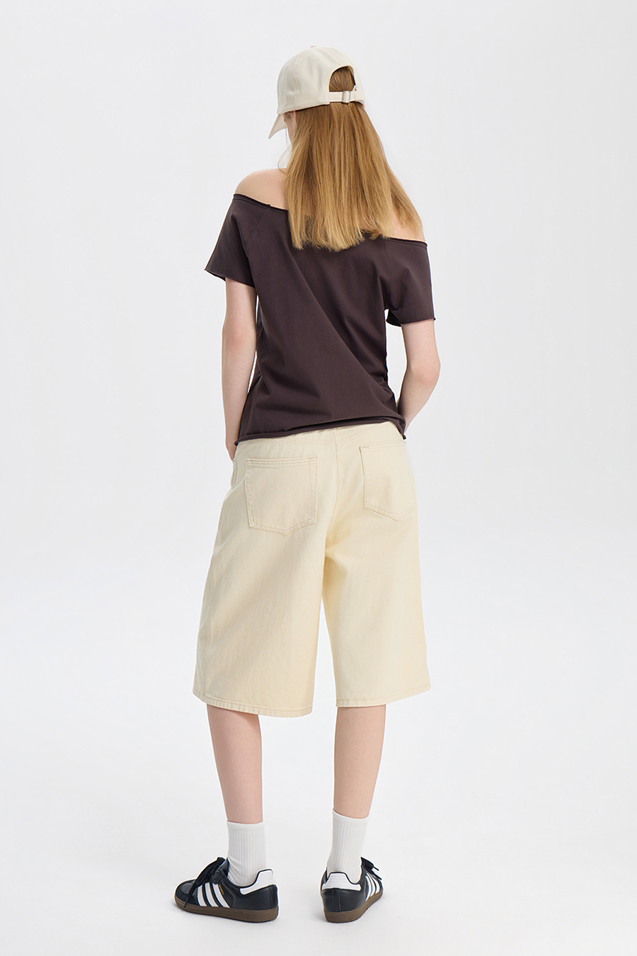 Casual Slogan Print Off-Shoulder Top|yescci