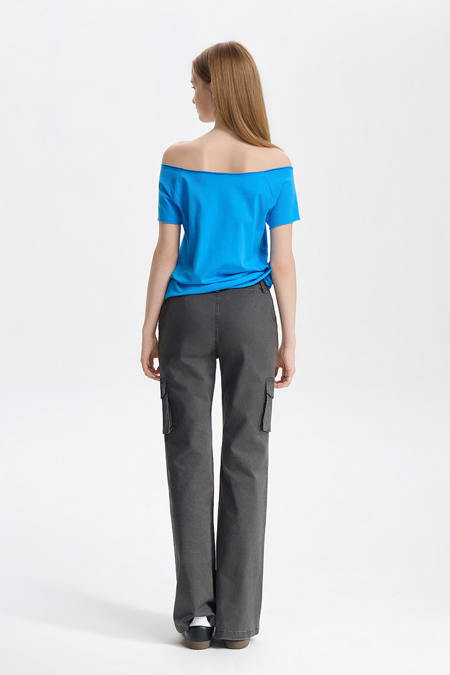 Casual Slogan Print Off-Shoulder Top|yescci