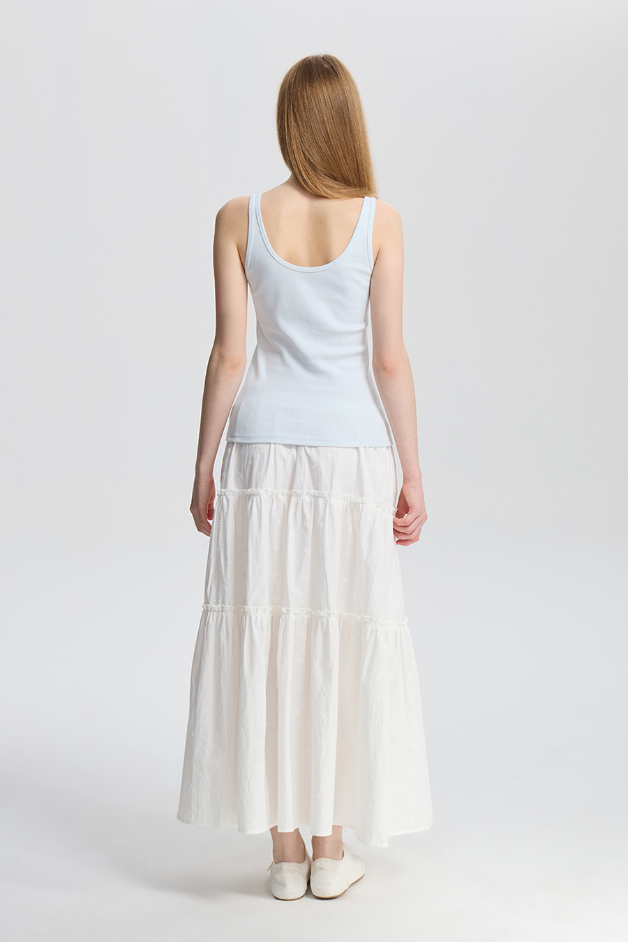 Cottagecore White Tiered Skirt|yescci