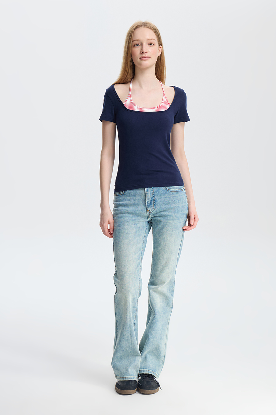 Preppy Style Layered Halter Top|yescci