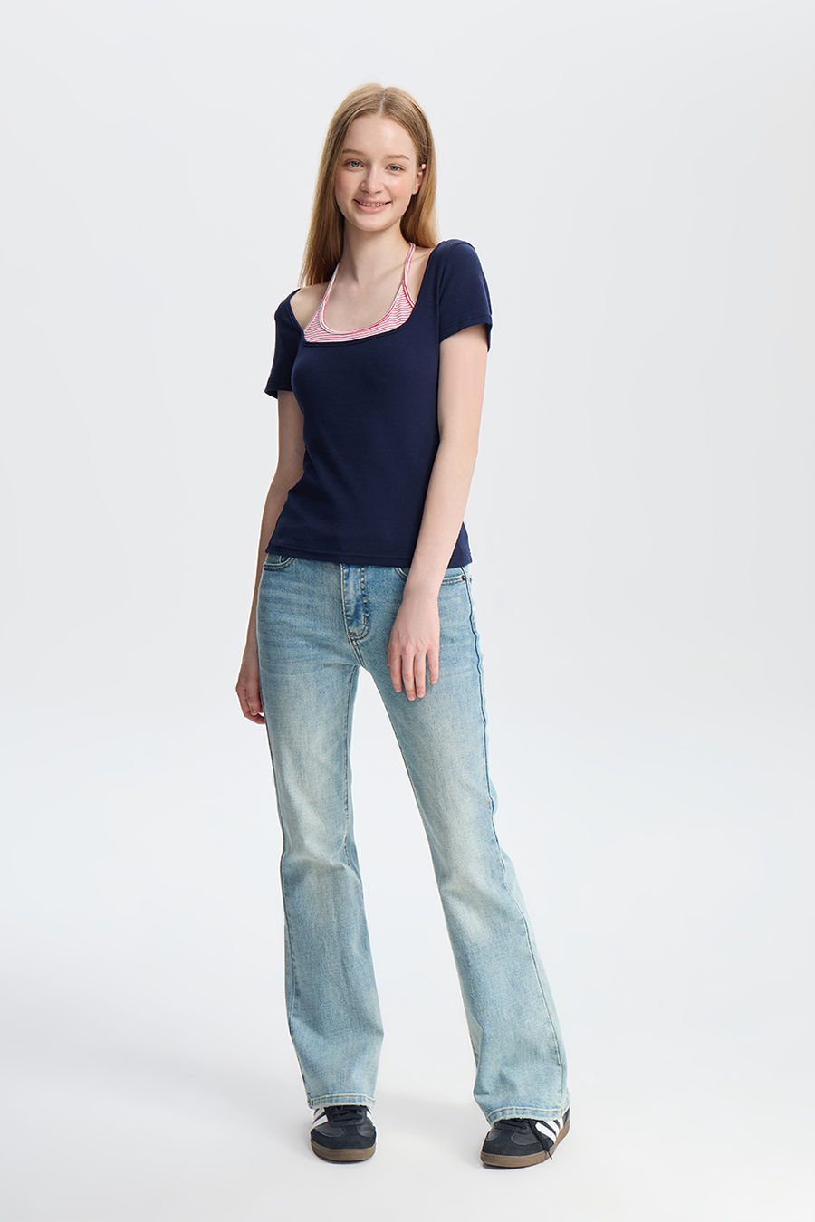 Preppy Style Layered Halter Top|yescci
