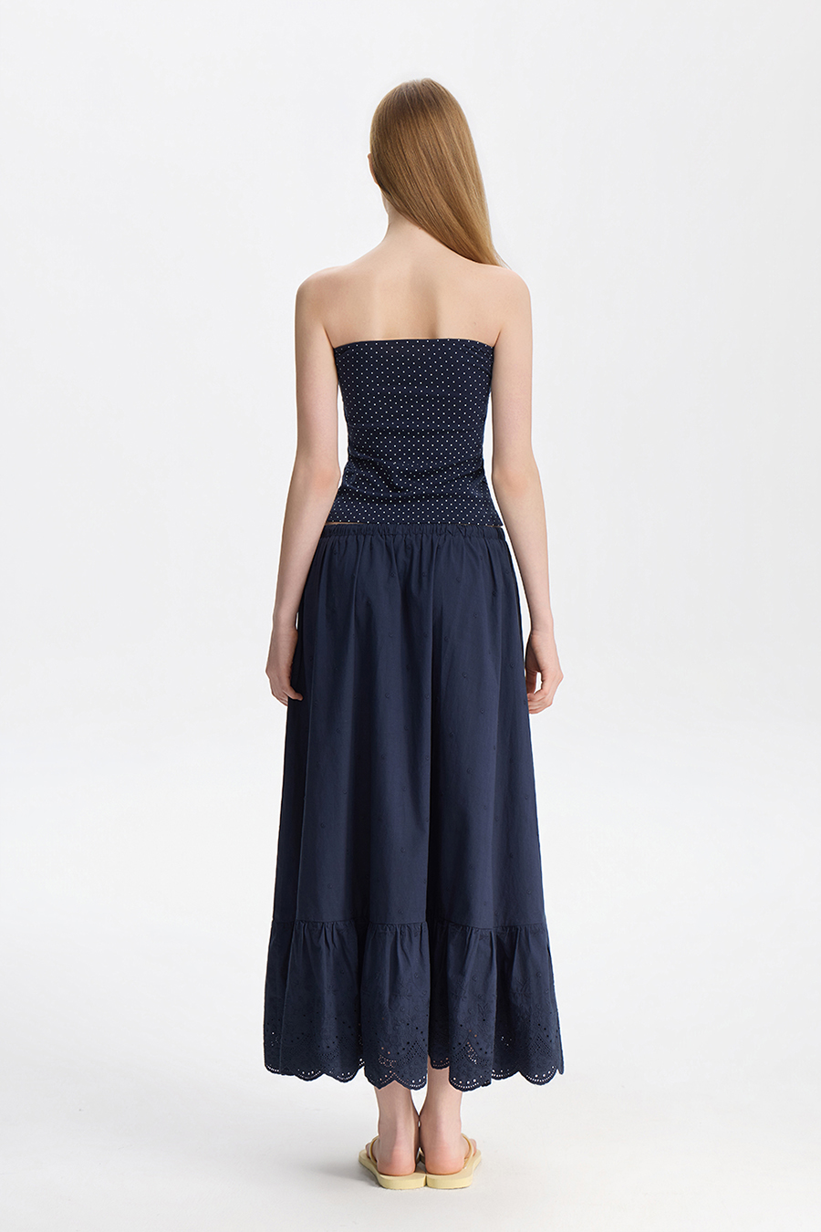 Twist Knot Polka Dot Tube Top|yescci