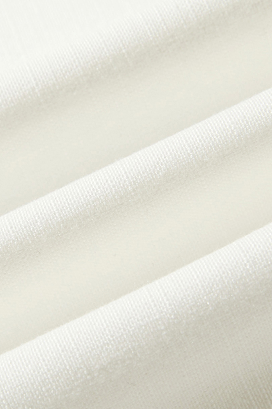 White Drawstring Wide Leg Pants|yescci