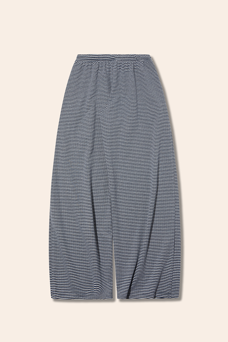 Striped Drawstring Wide Leg Pants|yescci