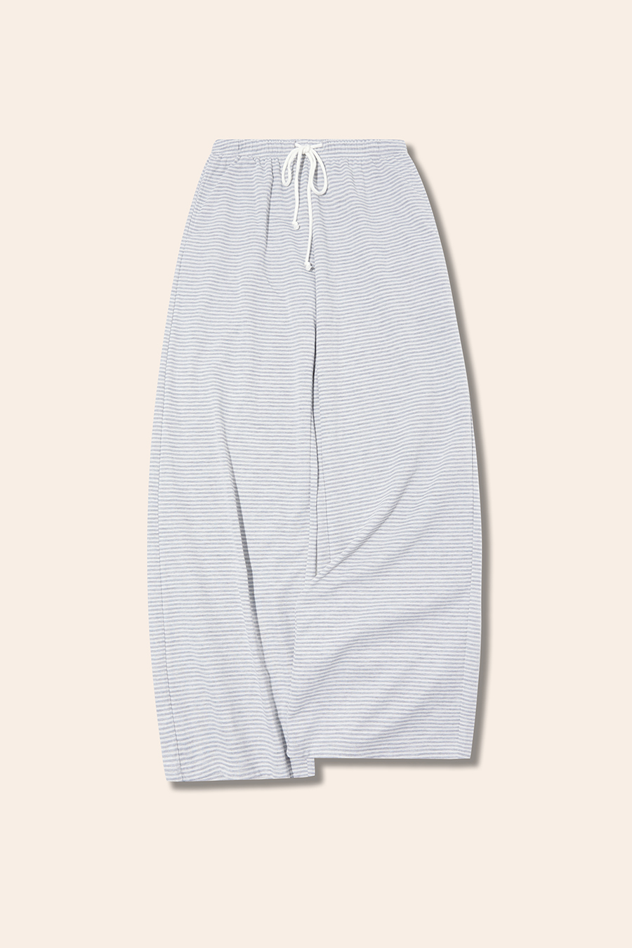 Striped Drawstring Wide Leg Pants|yescci