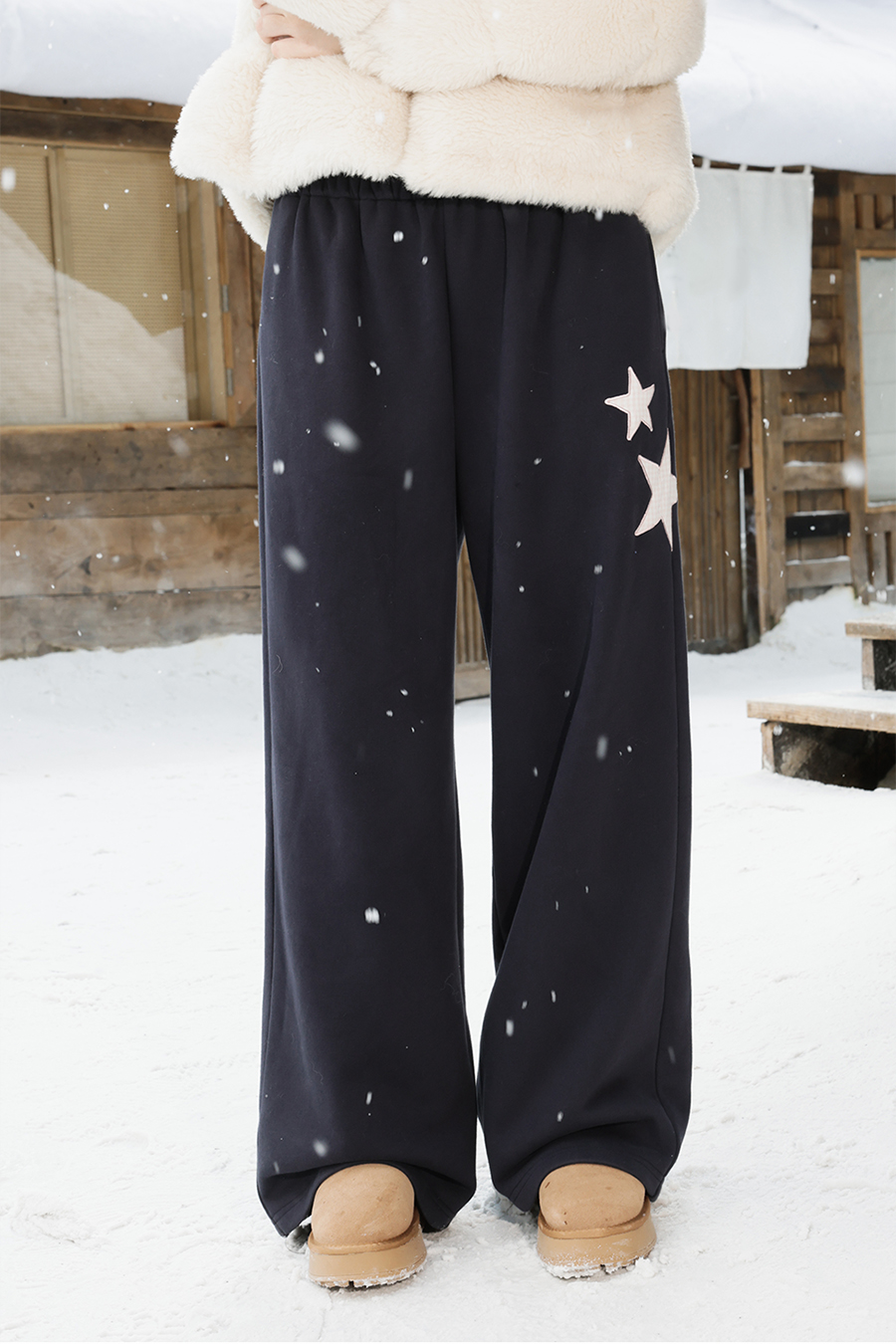Blue Loose Star Pants|yescci-YESCCI.com