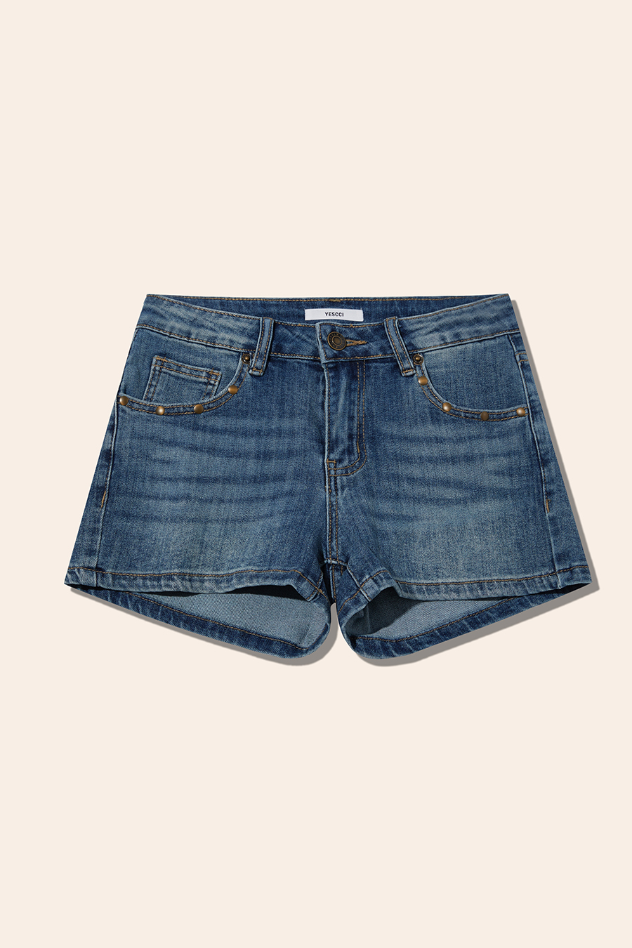 Vintage Blue Denim Shorts|yescci