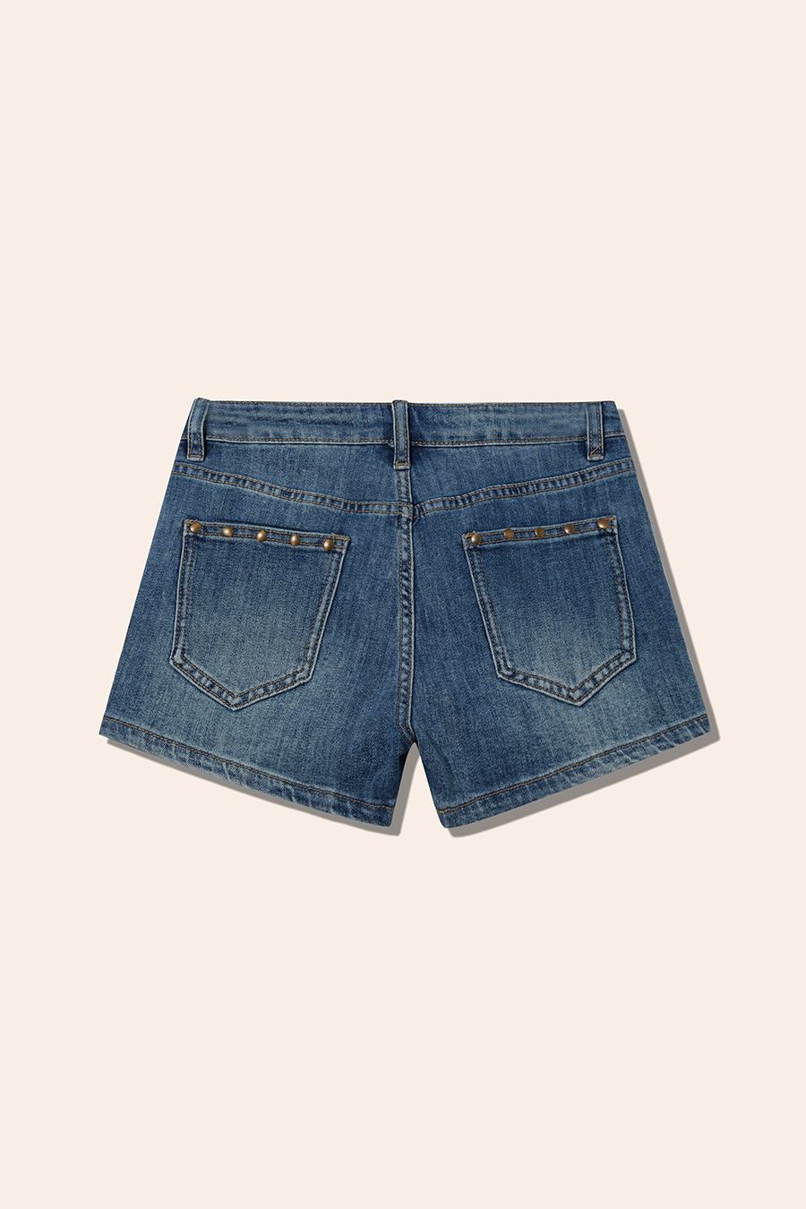 Vintage Blue Denim Shorts|yescci