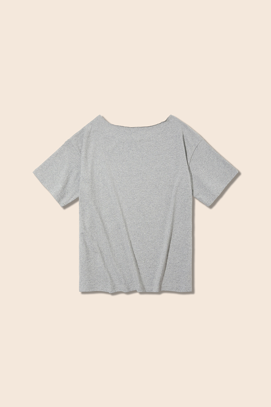 Relaxed Wide Neck Letter Tee|yescci