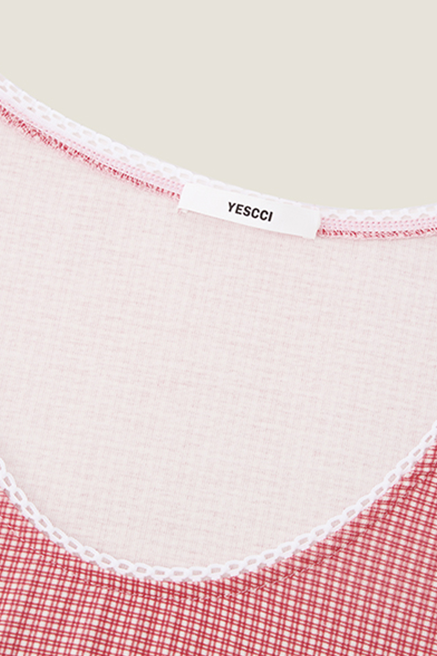 Patterned Scoop Neck Top|yescci-YESCCI.com