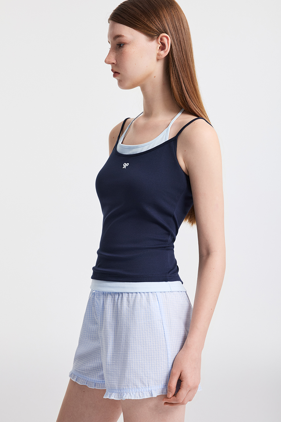 Layered-Look Halter Tank Top|yescci-YESCCI.com