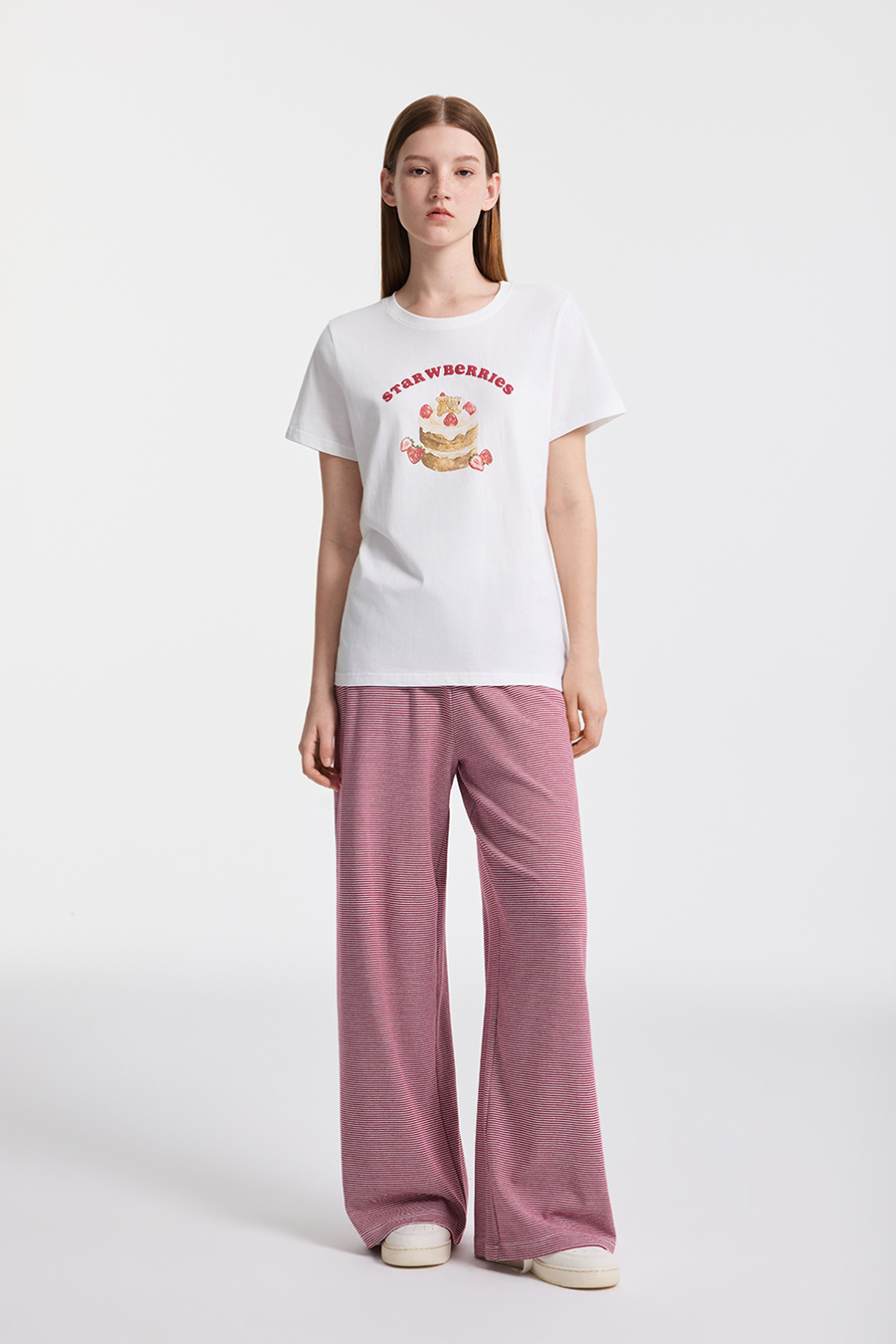 Striped Drawstring Wide Leg Pants|yescci-YESCCI.com