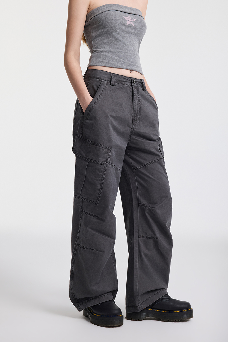 Baggy Utility Trousers| yescci-YESCCI.com
