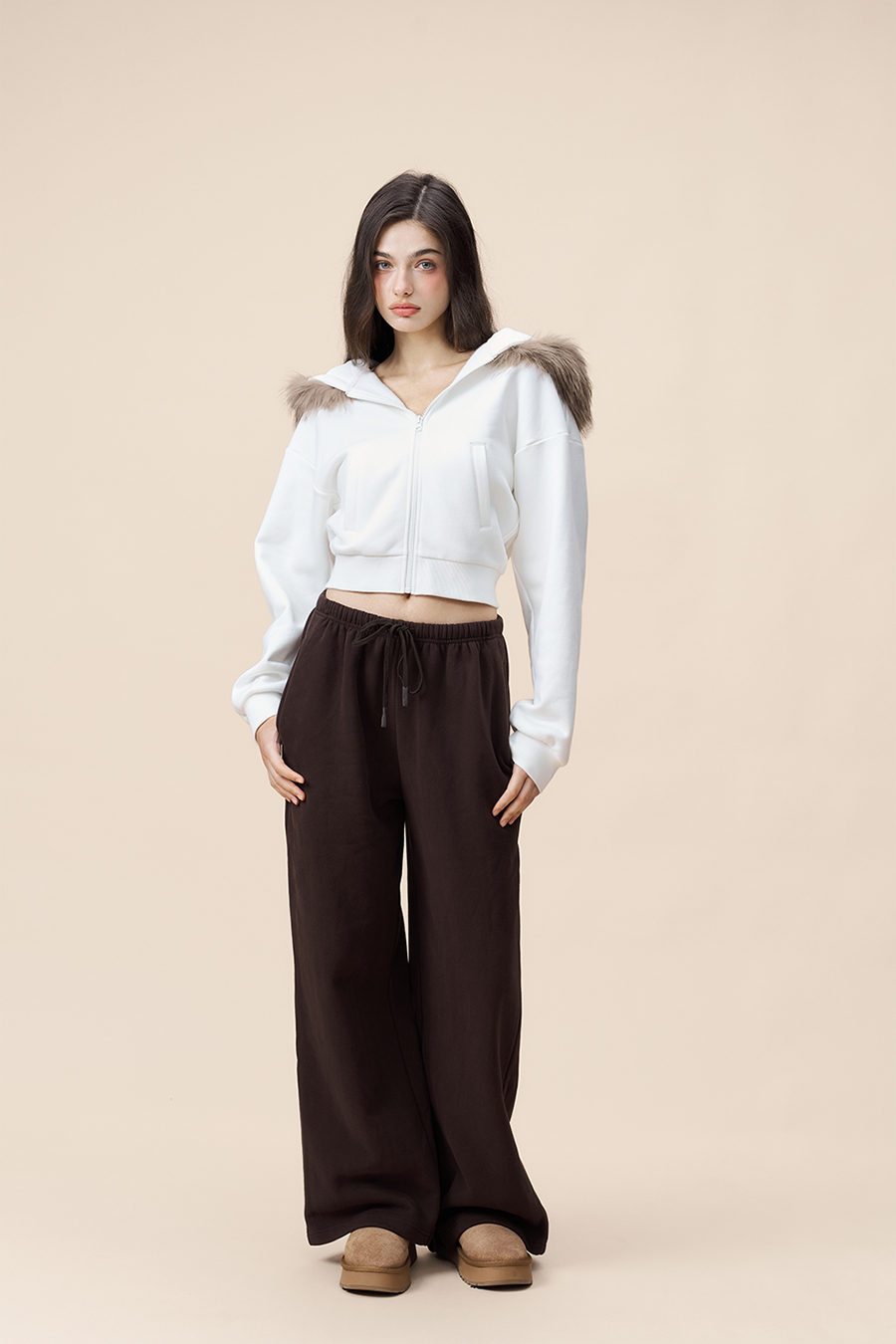 Soft Wide Leg Trousers|yescci-YESCCI.com