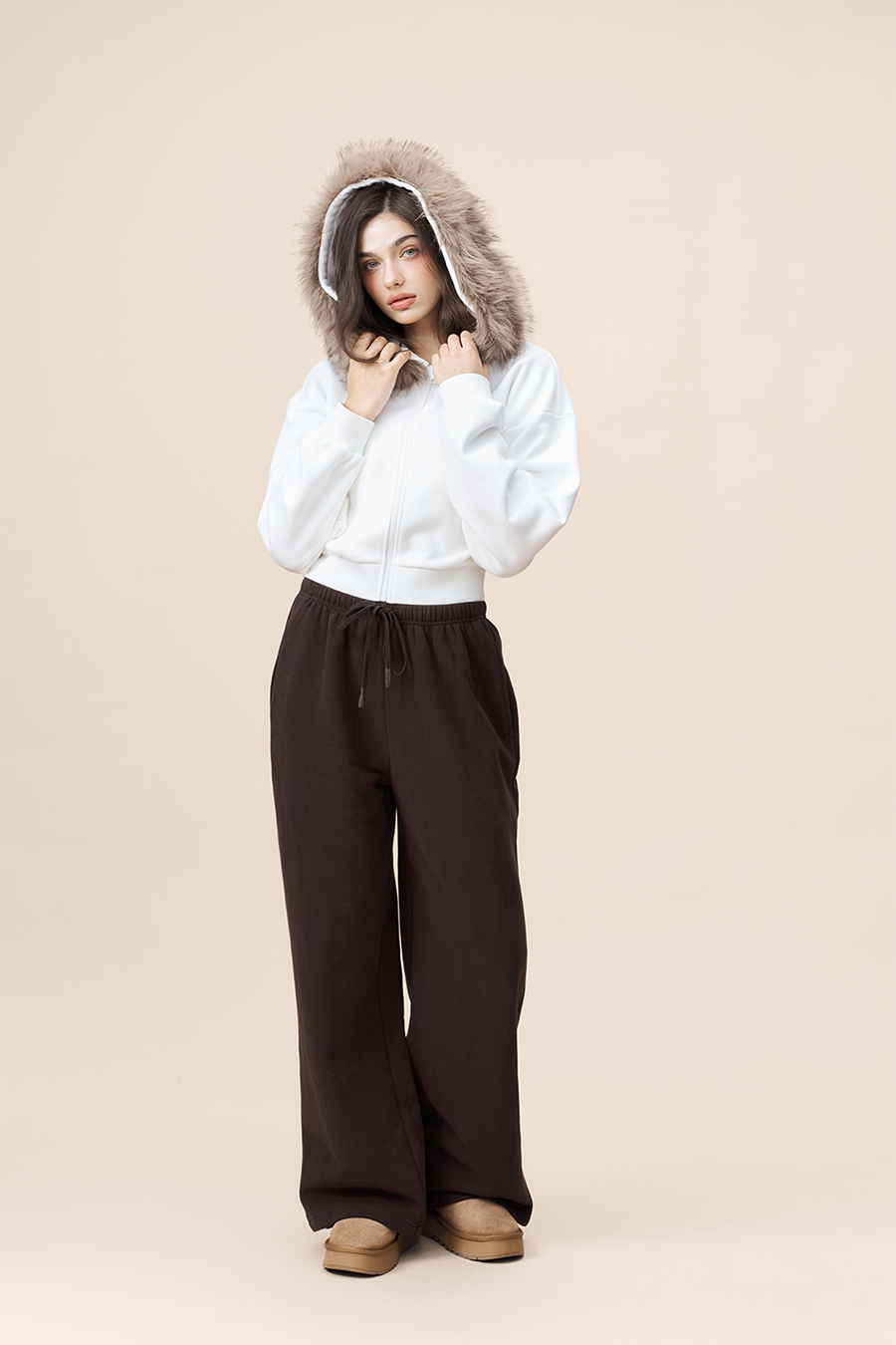 Soft Wide Leg Trousers|yescci-YESCCI.com