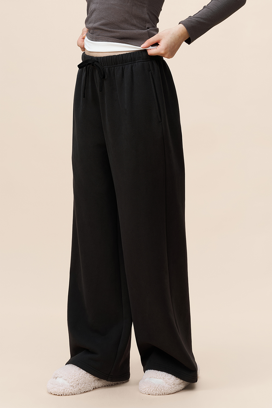 Soft Wide Leg Trousers|yescci-YESCCI.com
