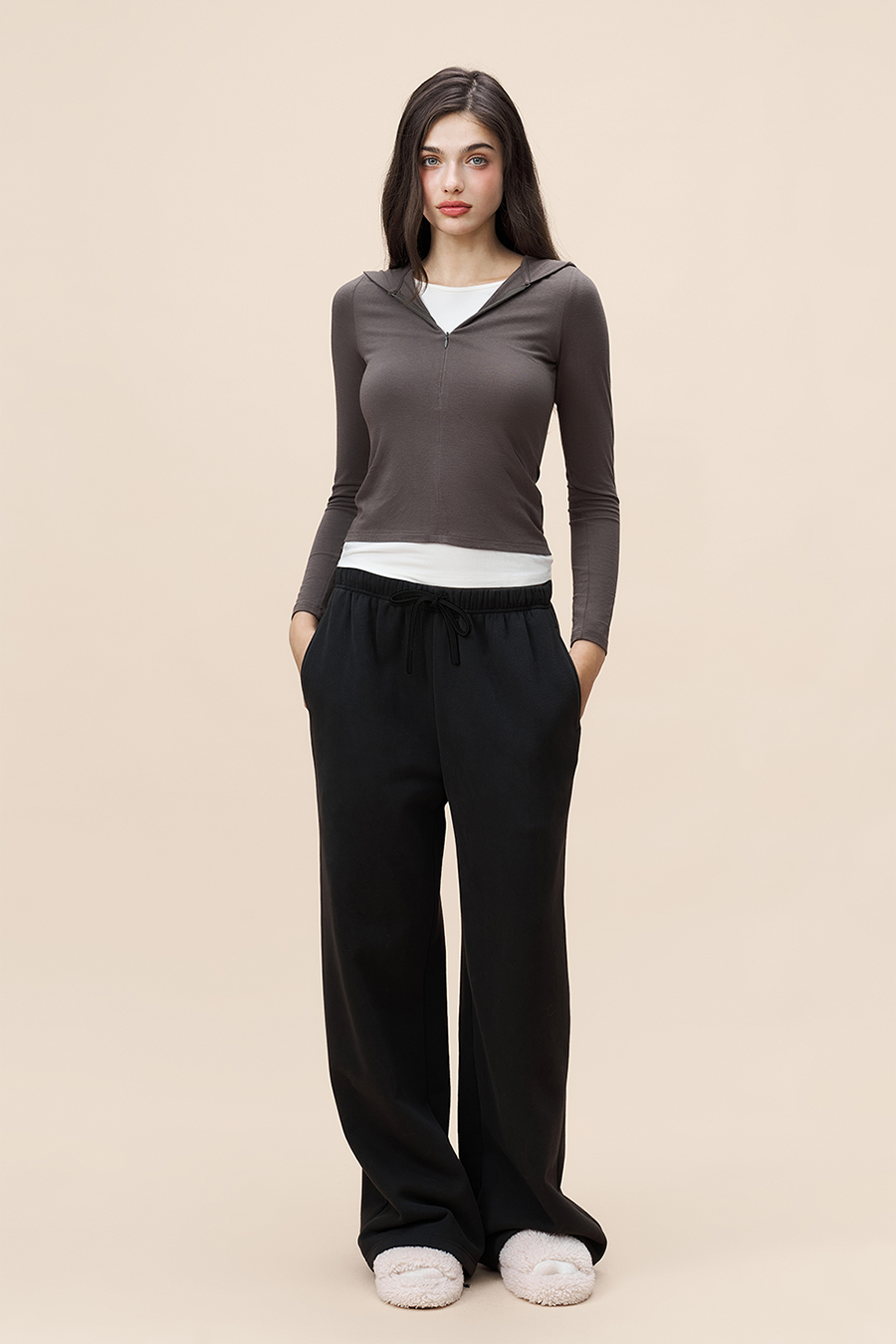 Soft Wide Leg Trousers|yescci-YESCCI.com