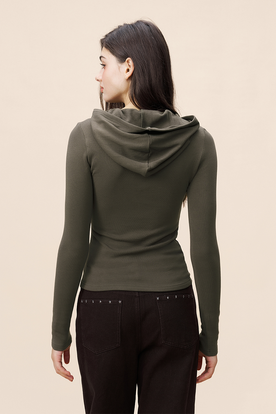 Bear Print Hooded Top|yescci-YESCCI.com