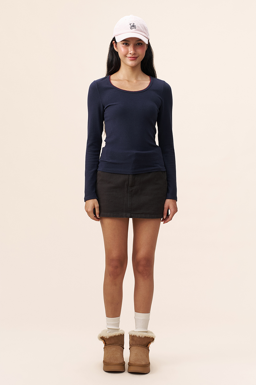 Soft Knit U-Neck Base Layer|yescci-YESCCI.com