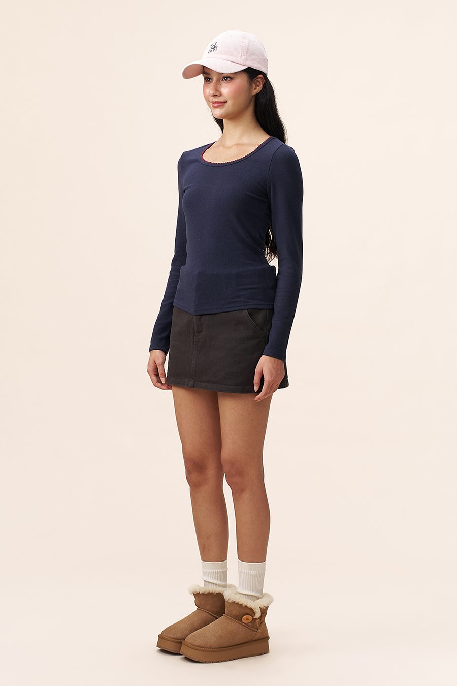 Soft Knit U-Neck Base Layer|yescci-YESCCI.com