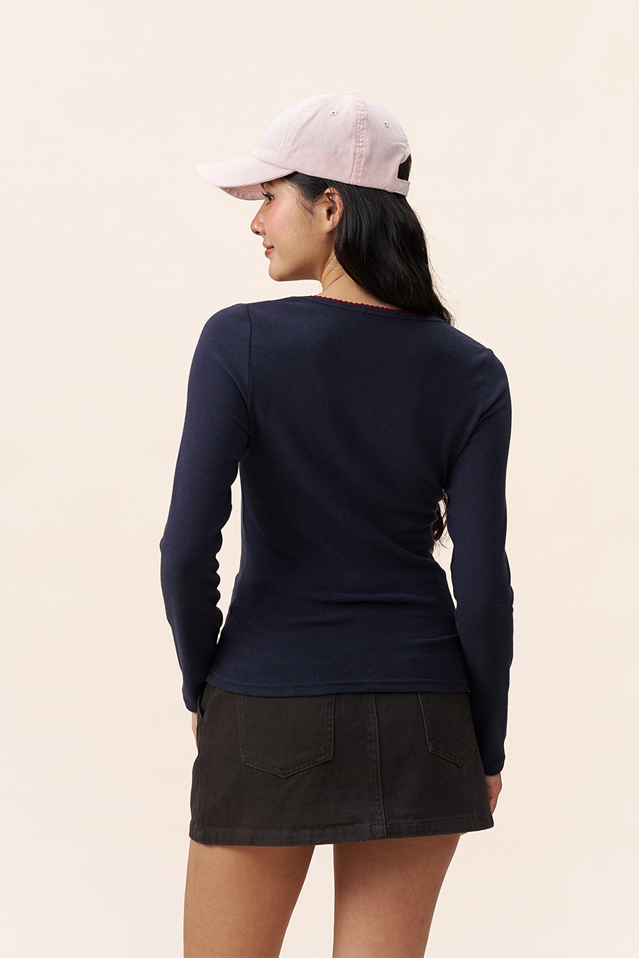 Soft Knit U-Neck Base Layer|yescci-YESCCI.com