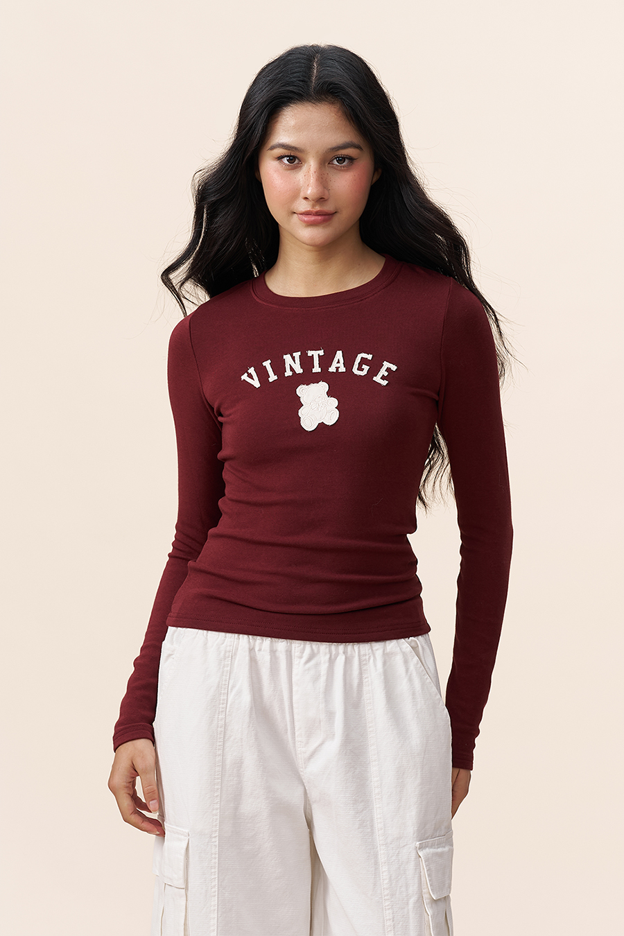 Vintage Bear Print Tee|yescci-YESCCI.com