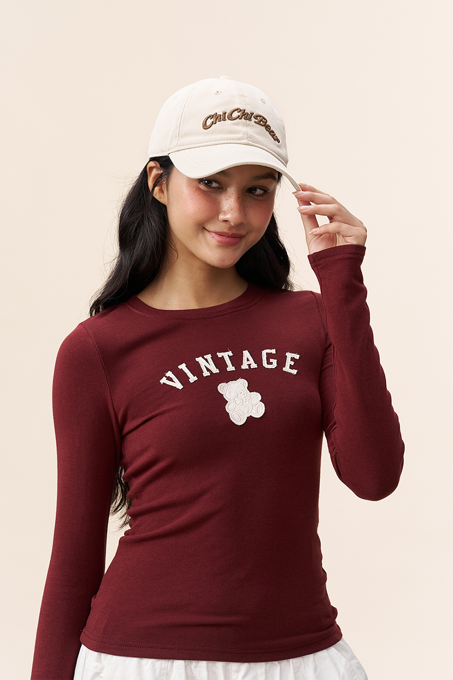 Vintage Bear Print Tee|yescci-YESCCI.com