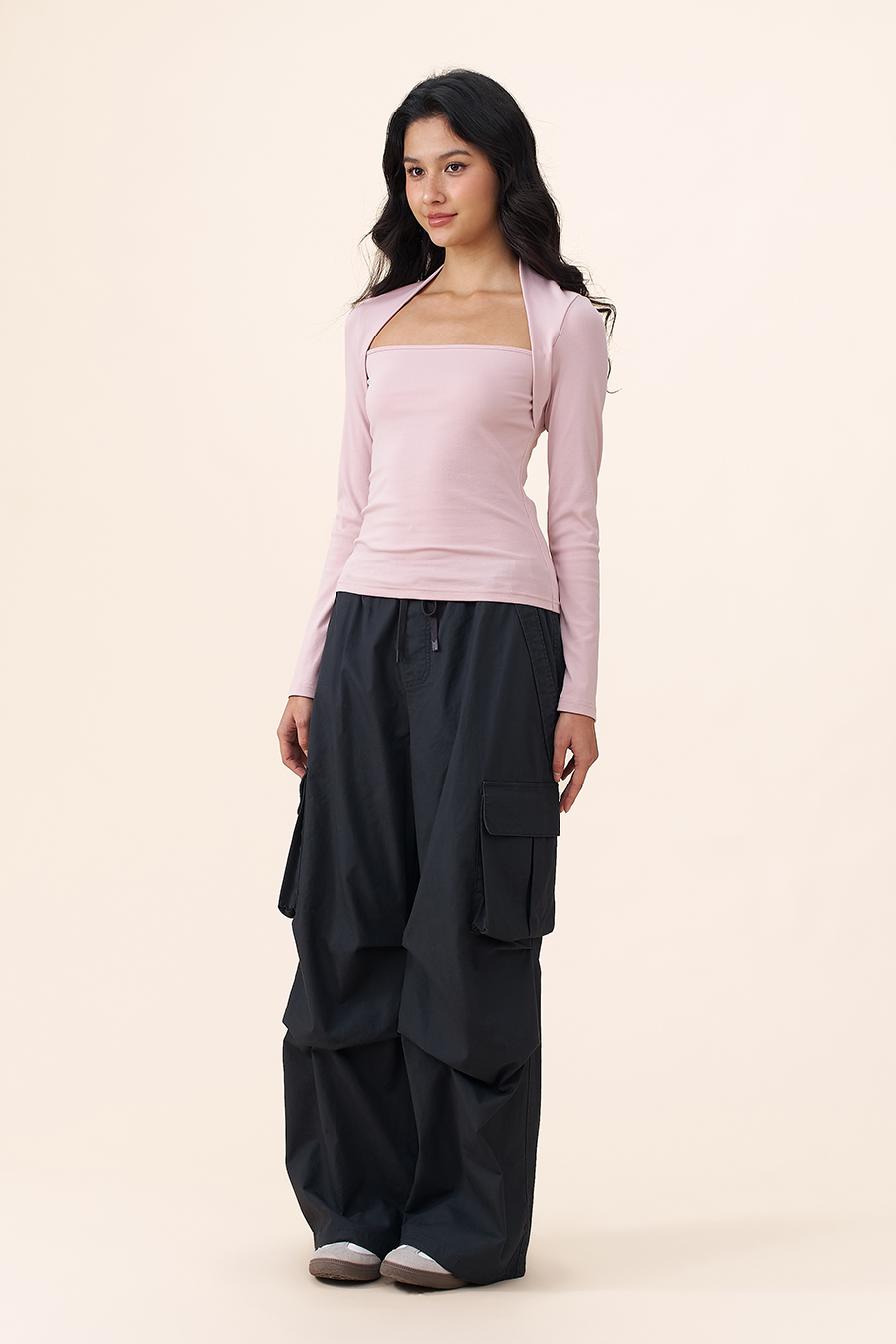 Square Neck Layered Style Blouse|yescci
