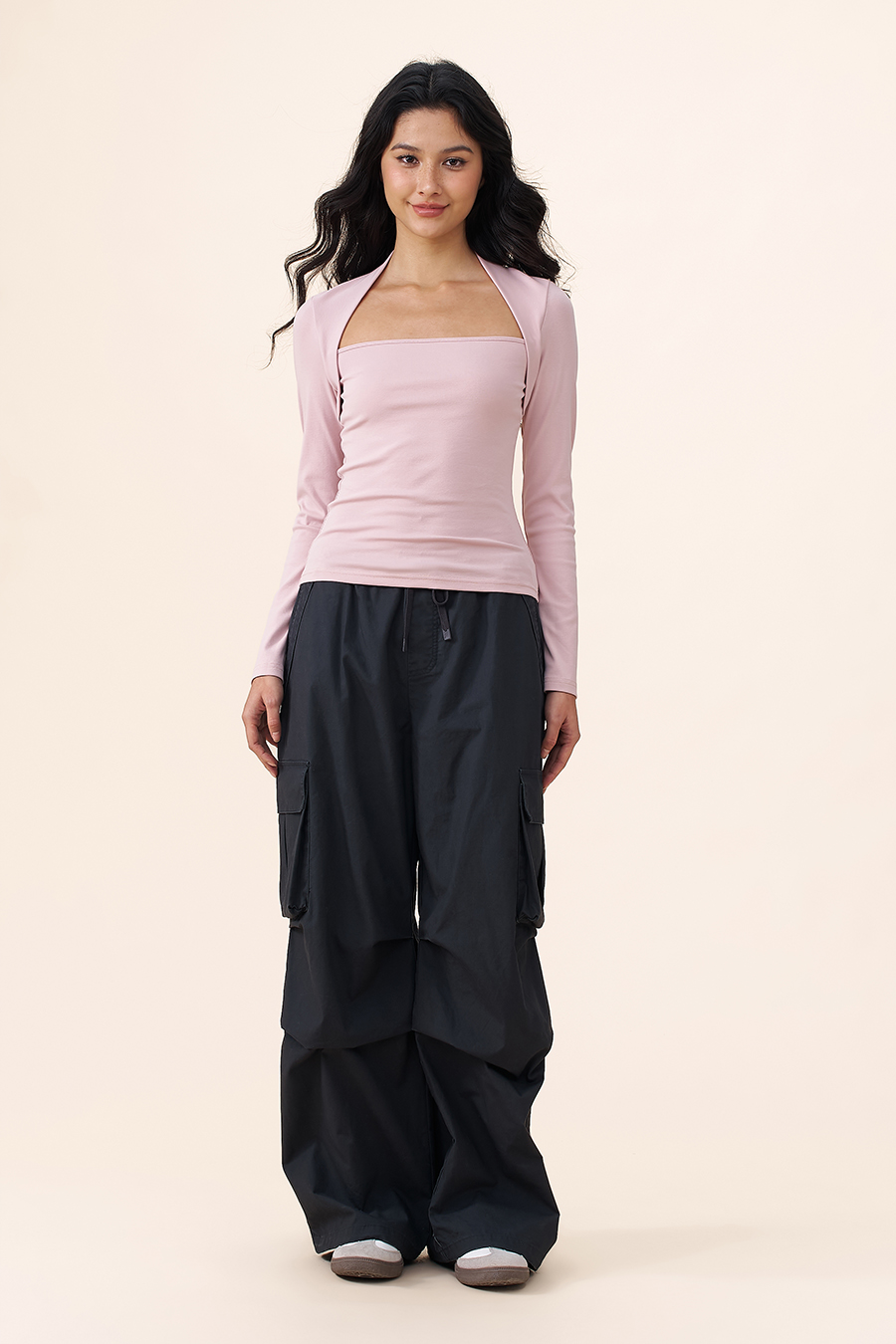 Square Neck Layered Style Blouse|yescci