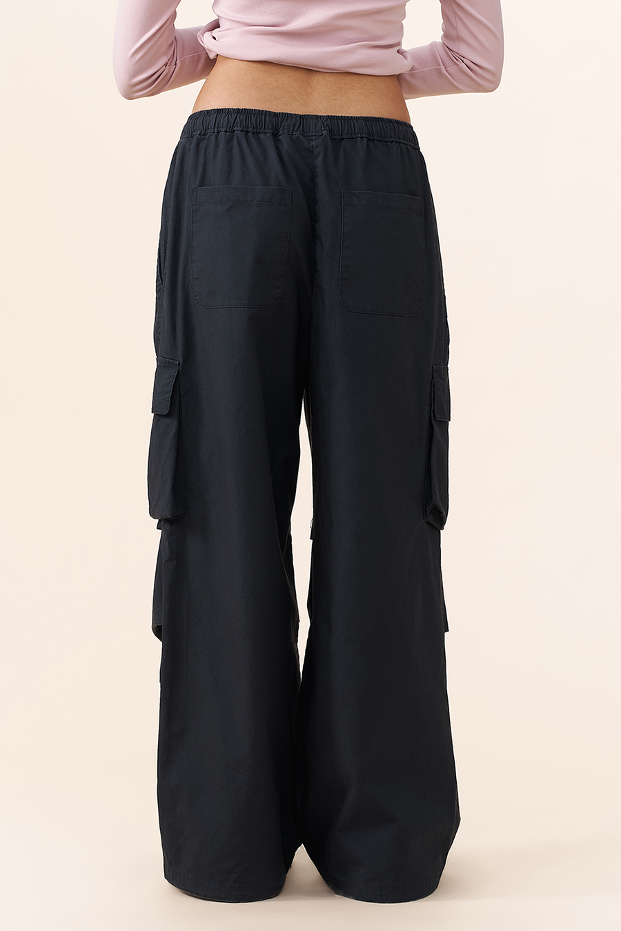 Loose Fit Drawstring Cargo Pants|yescci-YESCCI.com
