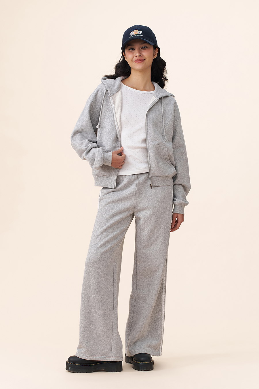 Loose Full-Zip Hoodie|yescci