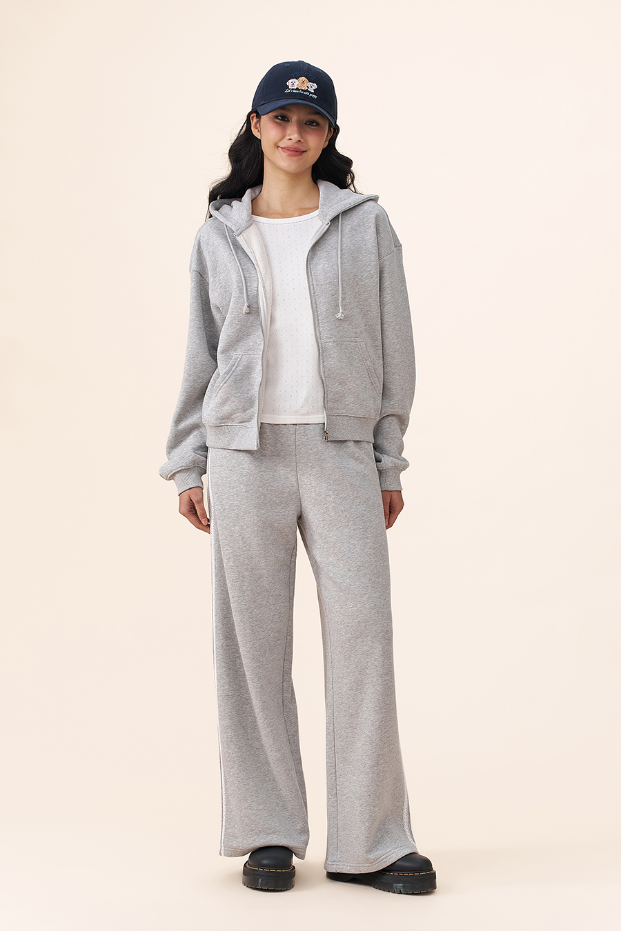 Loose Full-Zip Hoodie|yescci