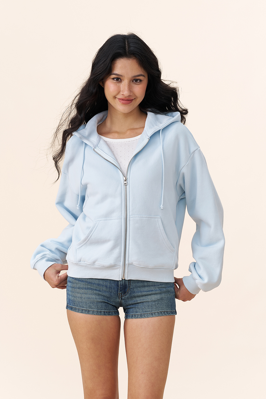 Loose Full-Zip Hoodie|yescci