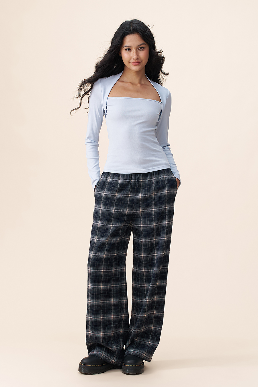 Square Neck Layered Style Blouse|yescci
