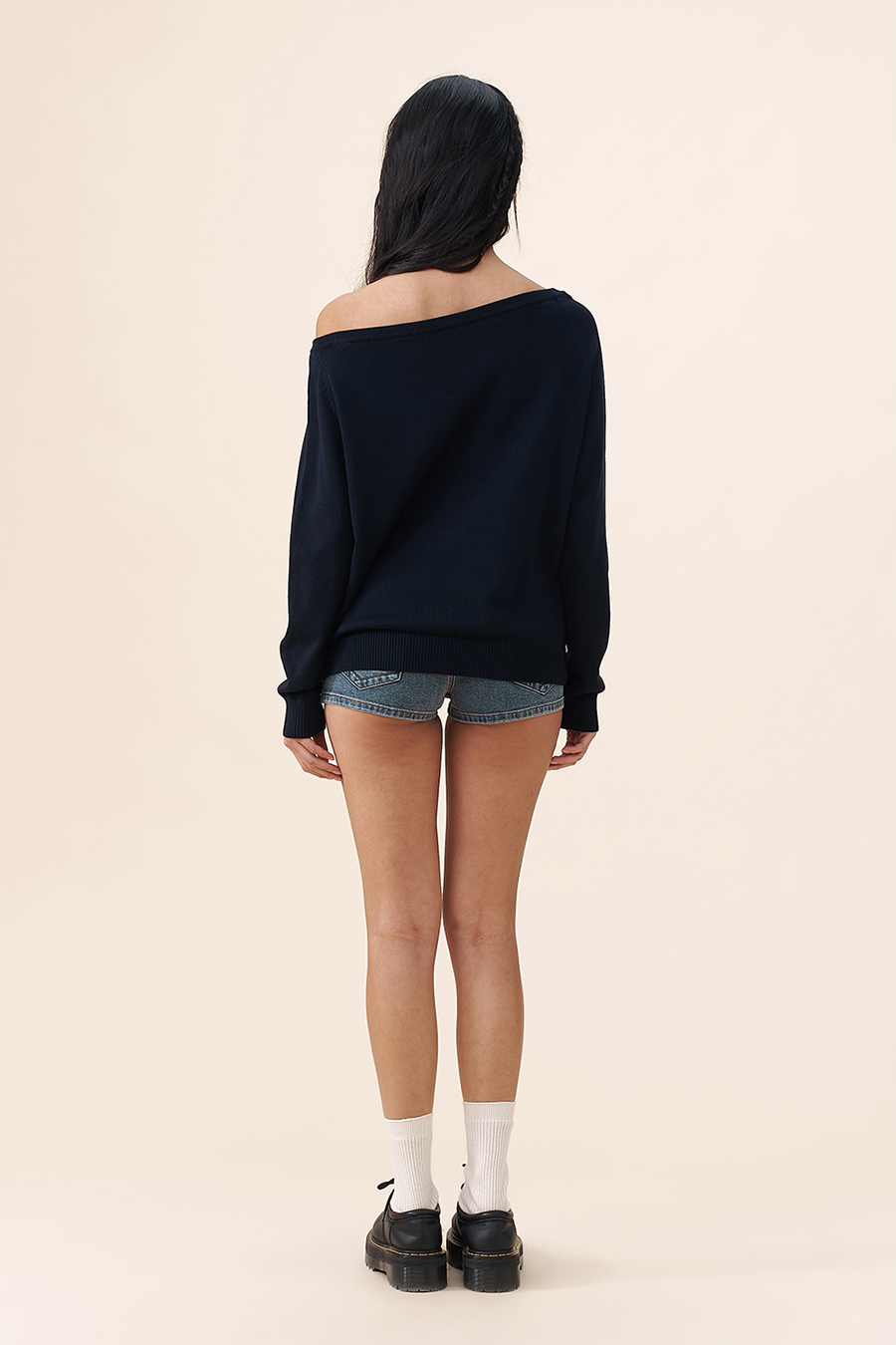 Letter Rhinestone Knit Sweater|yescci-YESCCI.com