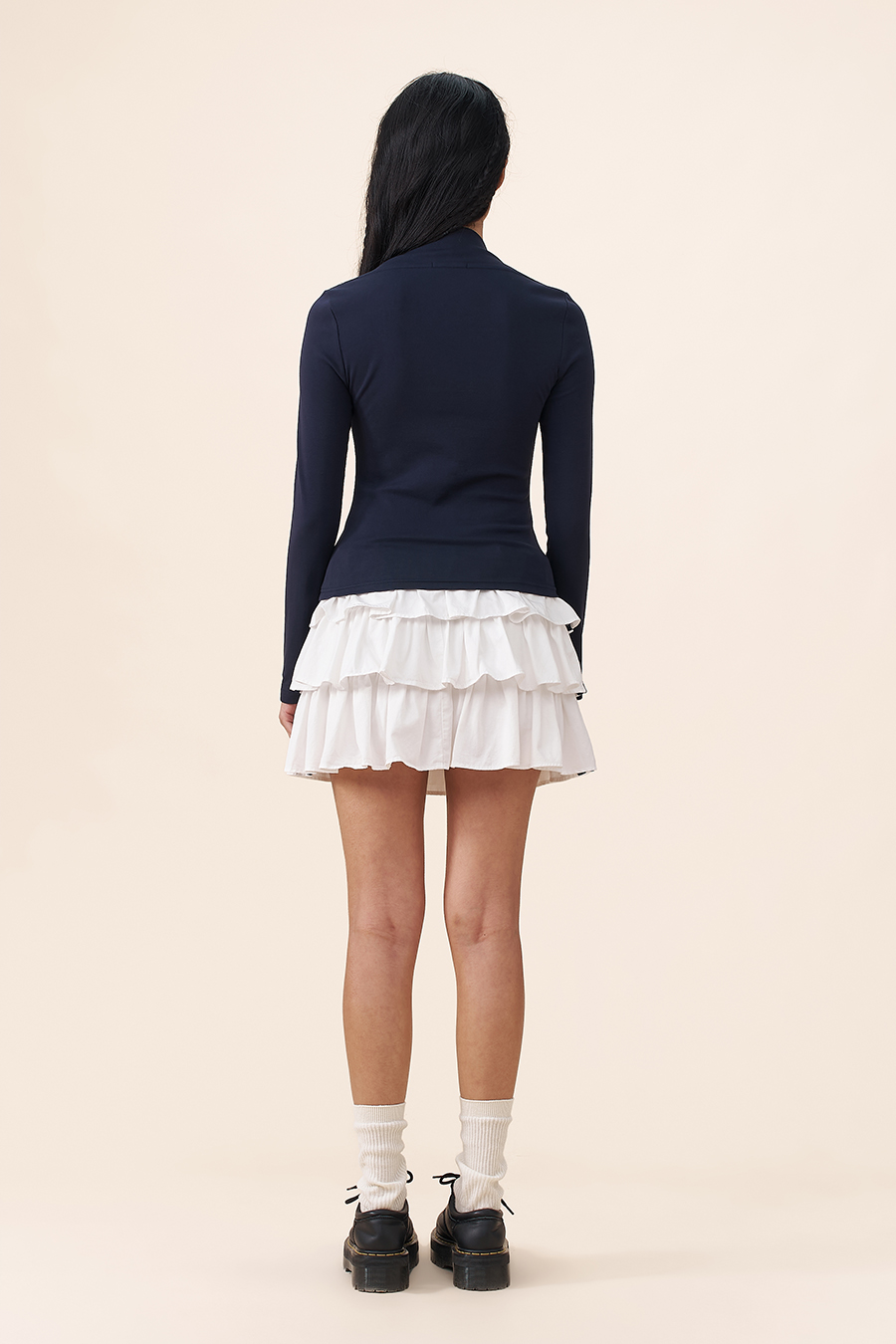 Square Neck Layered Style Blouse|yescci