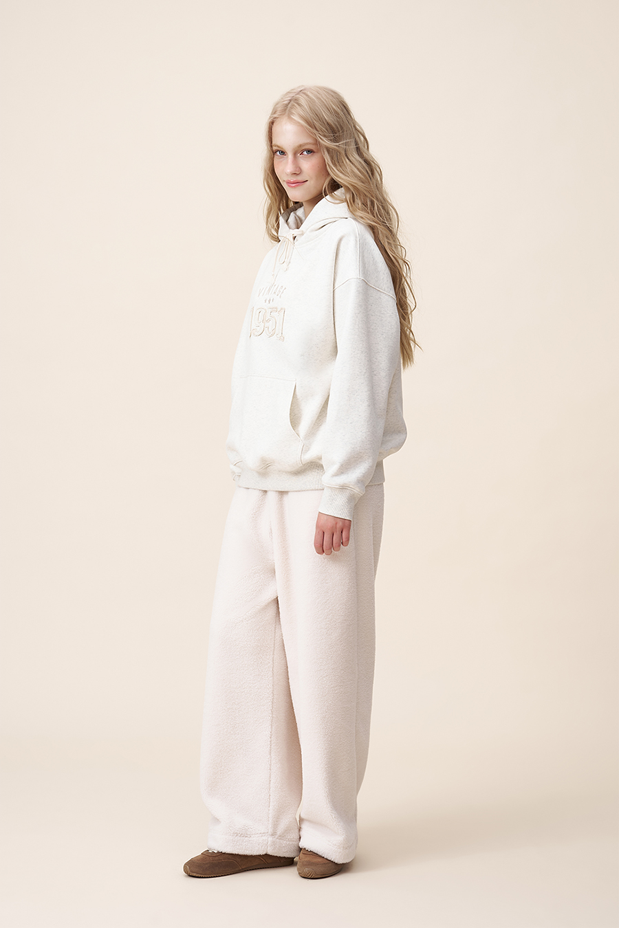 Fleece Wide Leg Pants|yescci-YESCCI.com