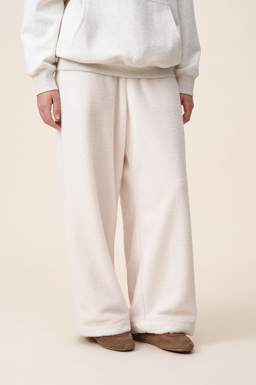 Fleece Wide Leg Pants|yescci-YESCCI.com