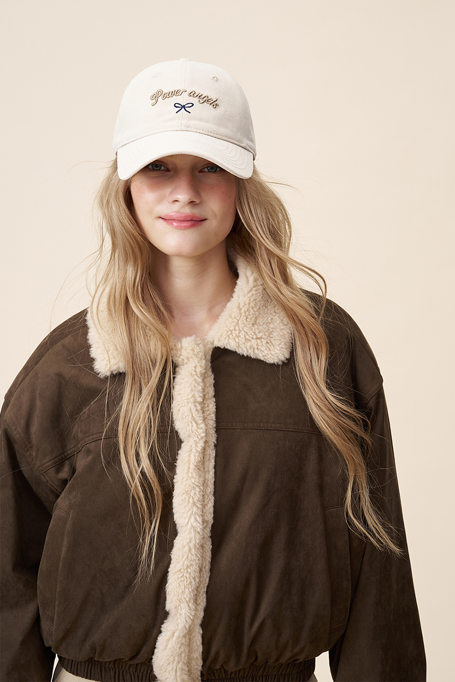 Shearling Trim Suede Jacket|yescci-YESCCI.com