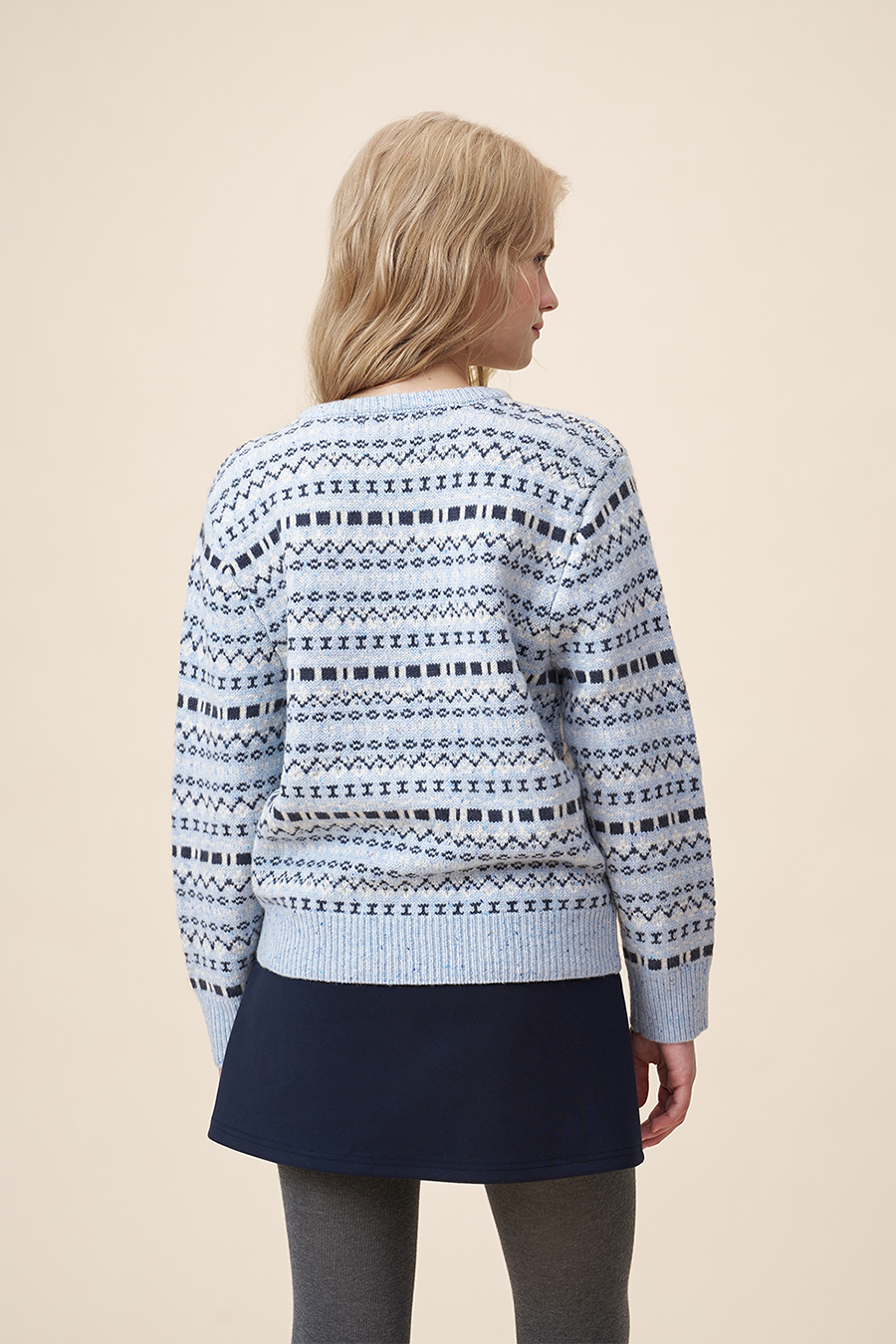 Fair Isle Knit Sweater|yescci-YESCCI.com