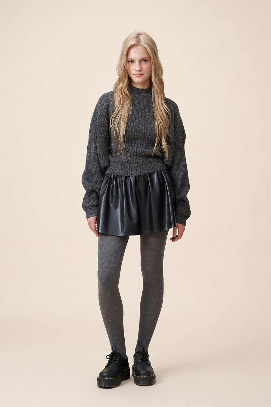 Faux Leather Shorts|yescci-YESCCI.com
