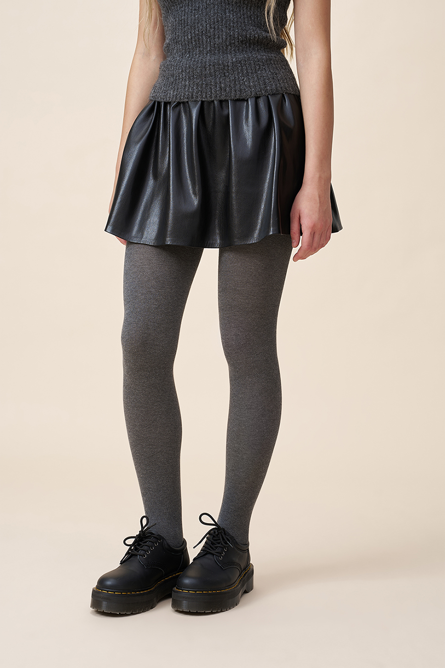 Faux Leather Shorts|yescci-YESCCI.com