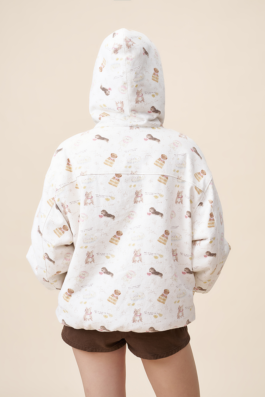 Printed Fleece Hoodie|yescci-YESCCI.com