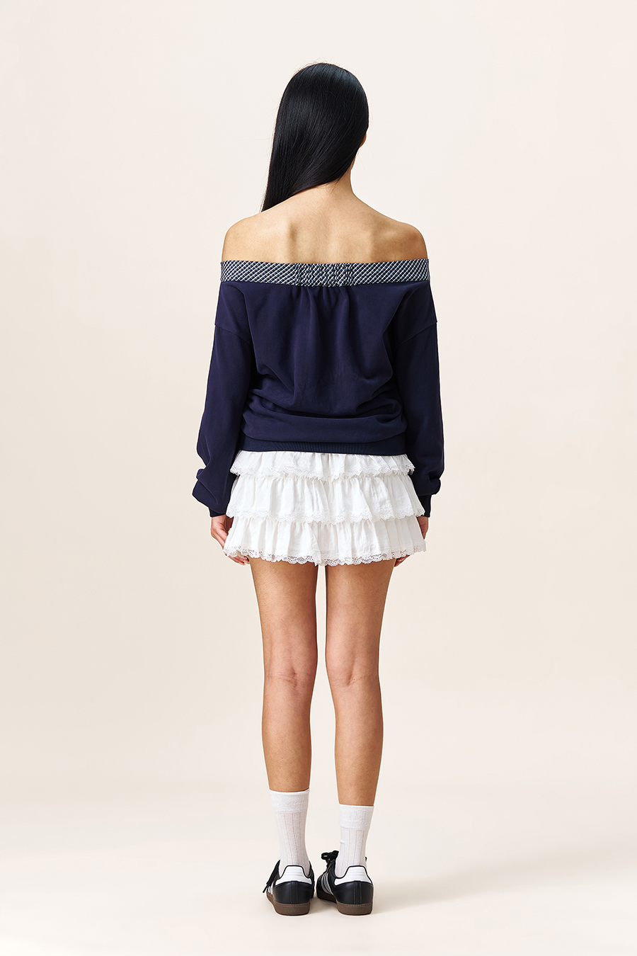 Bow Detail Off-Shoulder Pullover|yescci