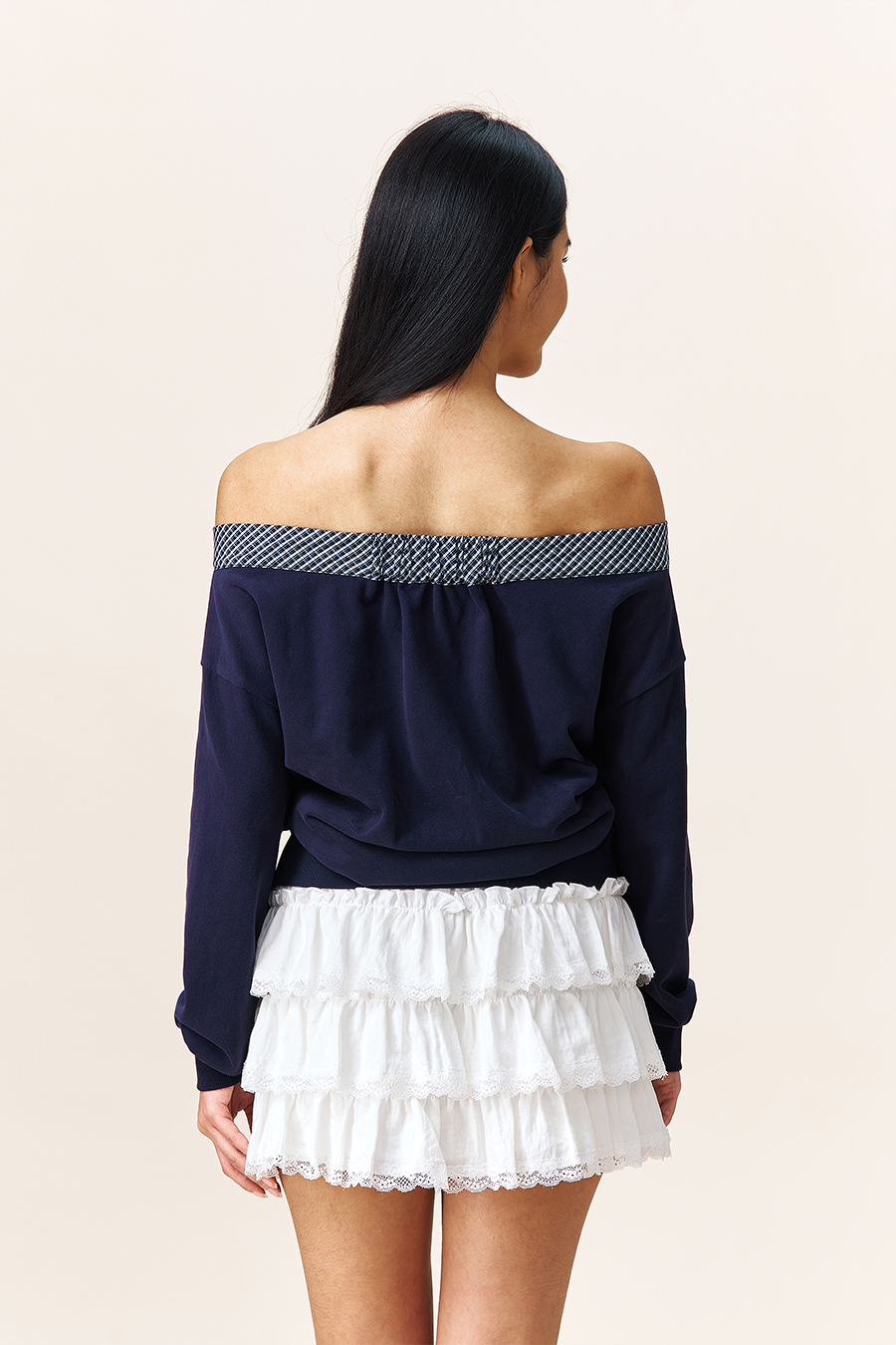 Bow Detail Off-Shoulder Pullover|yescci