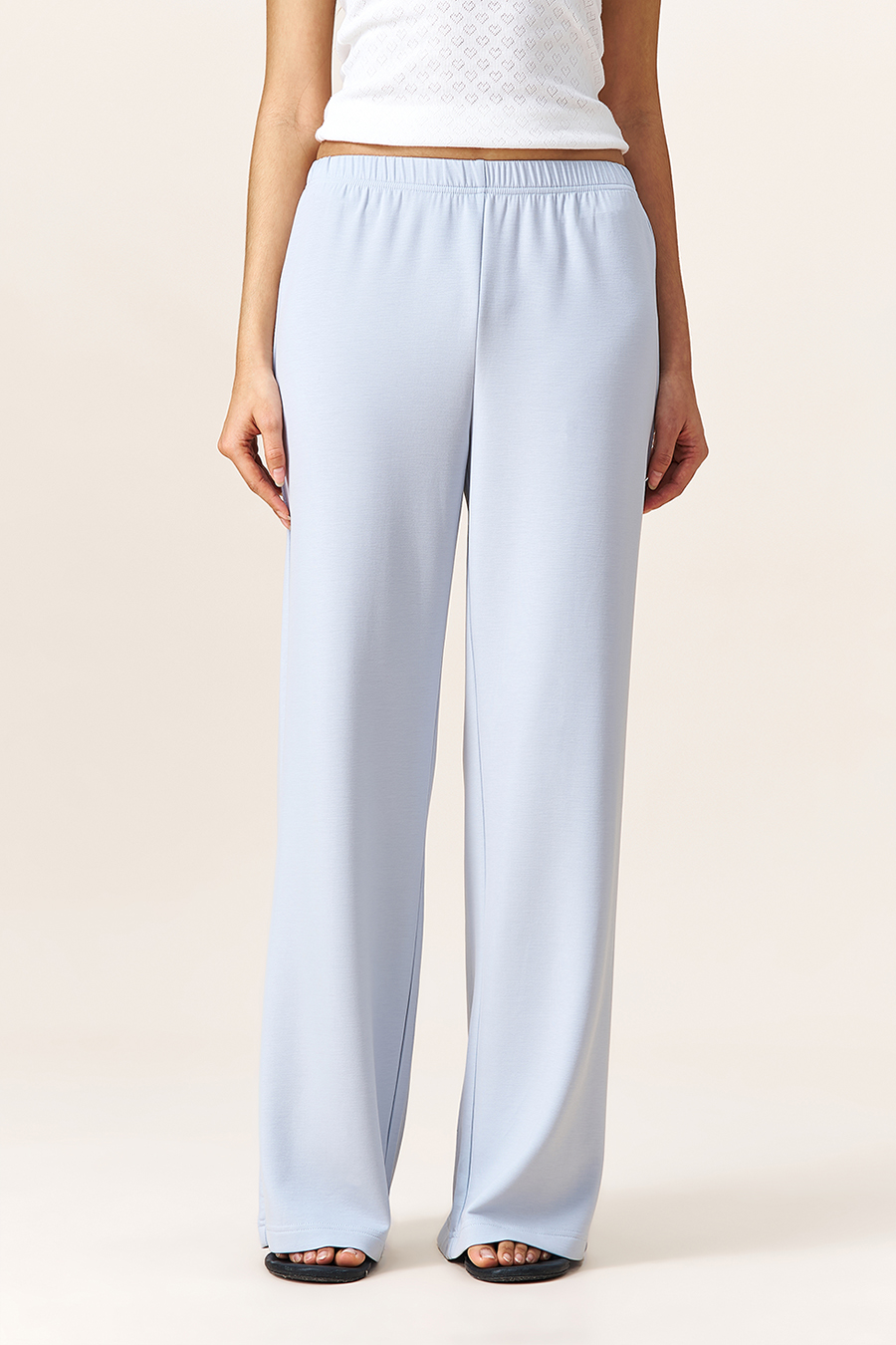 Blue Casual Pants|yescci-YESCCI.com