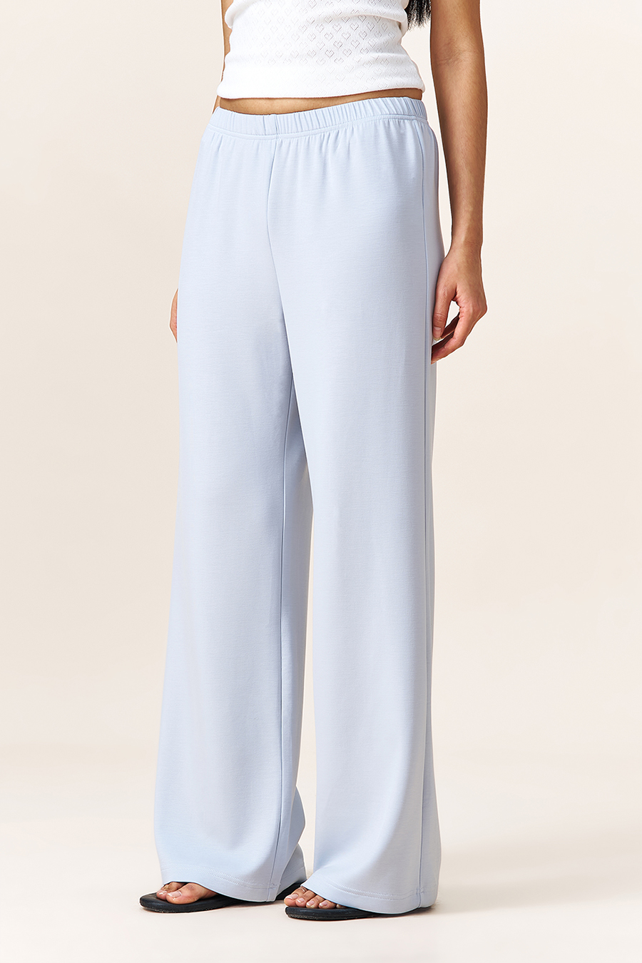 Blue Casual Pants|yescci-YESCCI.com