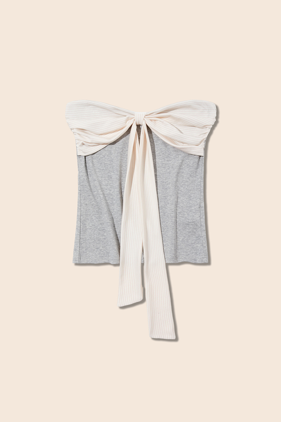 Bow Detail Strapless Tube Top|yescci-YESCCI.com